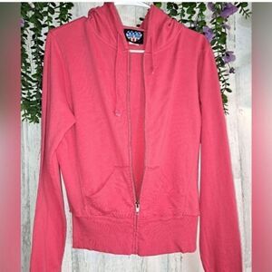 Junk Food Free People Pink Zip Up Hoodie NWT/NWOT